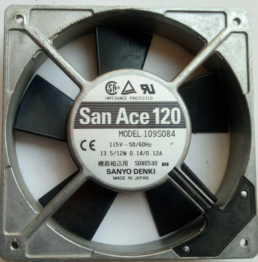 Sanyo 109S084 115V 0.14/0.12A 13.5/12W Cooling Fan Sanyo 109S084 115V 0.14/0.12A 13.5/12W Cooling Fan